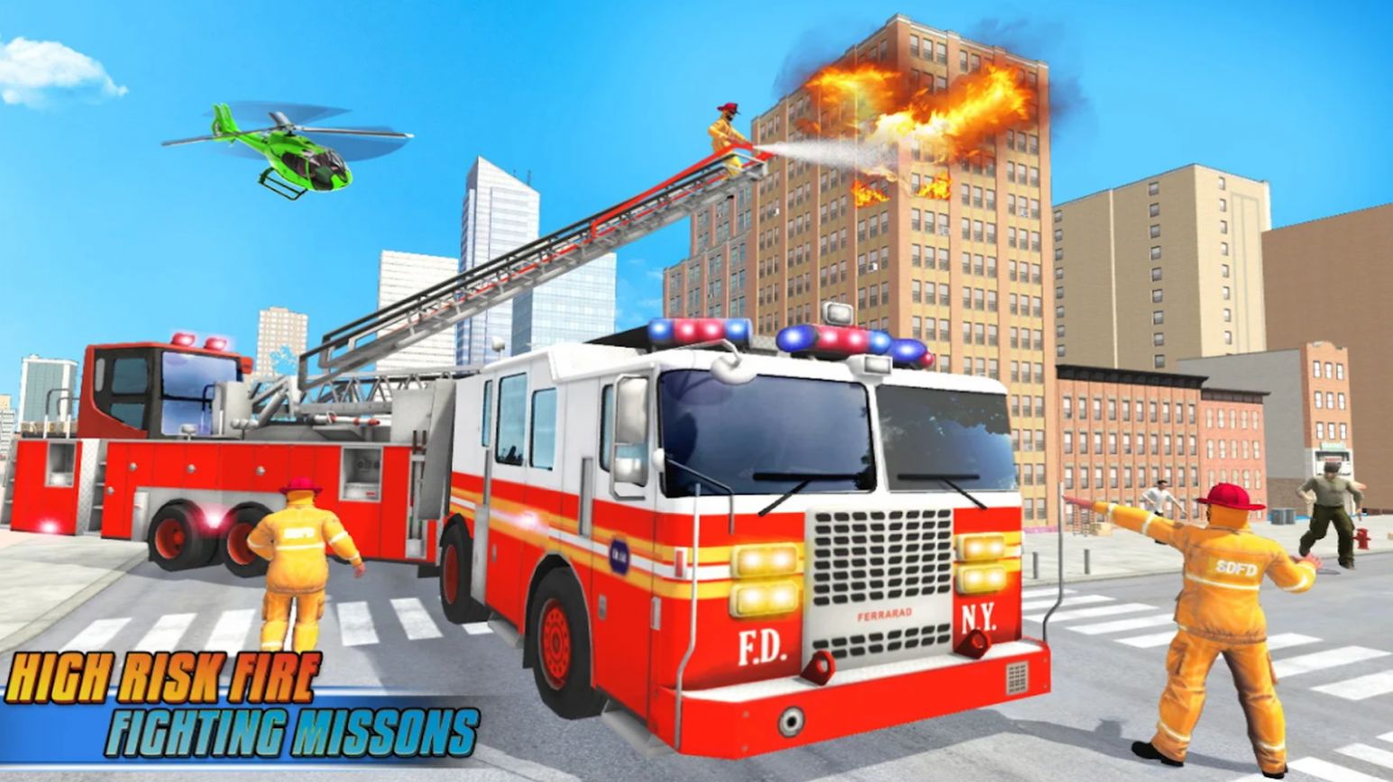 真实消防车模拟驾驶灭火截图1